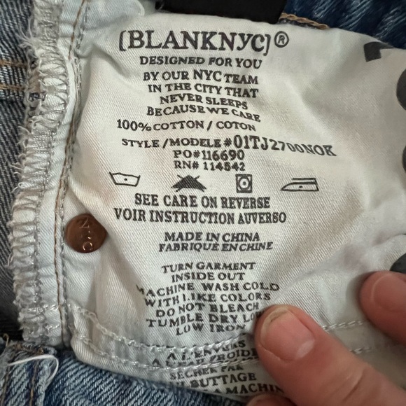 BlankNYC The Baxter Ribcage Straight leg distressed jeans - Picture 14 of 14